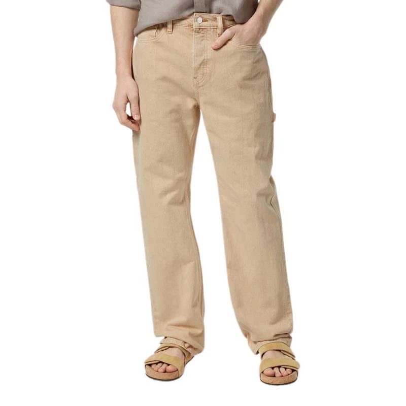 Scotch & Soda Men's Verve Straight Workwear Jeans — Garment Dye Colours, Desert Sand, 33 W/32 L