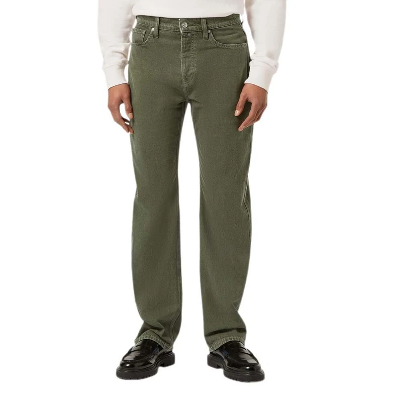 Scotch & Soda Men's Verve Straight Workwear Jeans — Garment Dye Colours, Military, 33 W/32 L