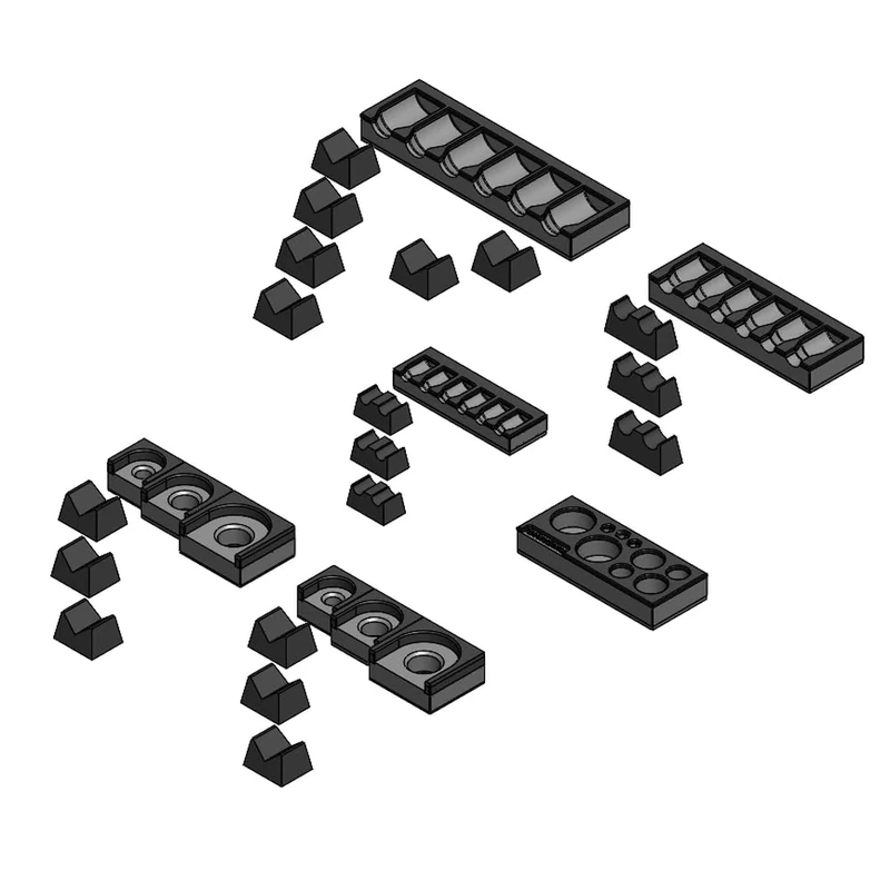 3D Tool Trays MagAttach Ratchet and Extensions Starter Set (Grey/Black) - Image 1
