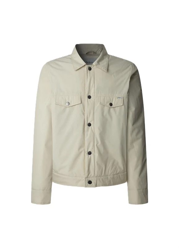 Pepe Jeans Men's MAMBRU Jacket, Beige(IVORY WHITE), S - Image 1