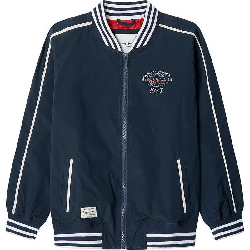 Pepe Jeans Boy's MELSEY Jacket, Blue(NAVY), 14