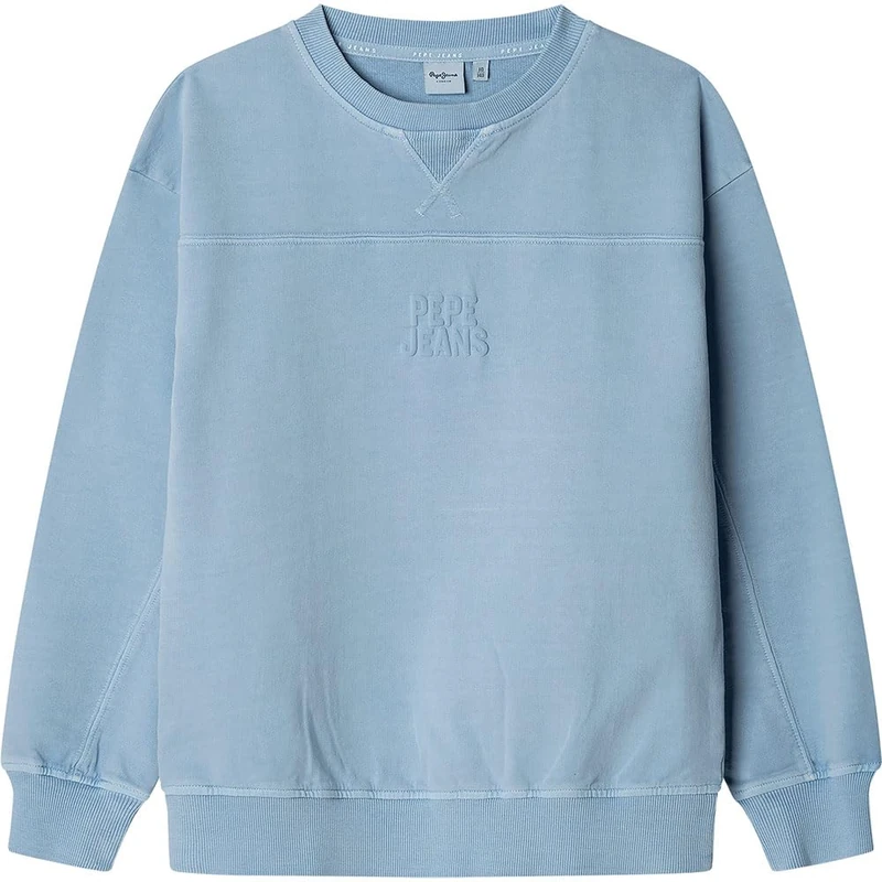 Pepe Jeans Boy's CHARLES CREW Sweatshirt, Blue(AZZURRO BLUE), 4