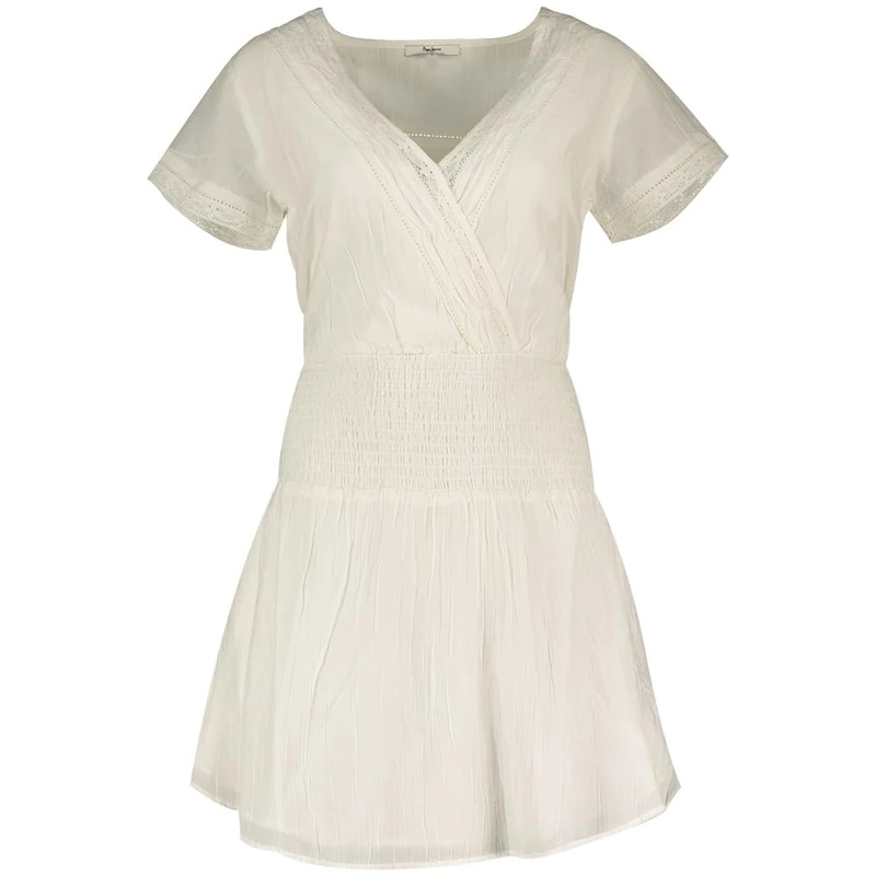 Pepe Jeans Women's DEA Dress, White(Mousse White), XL