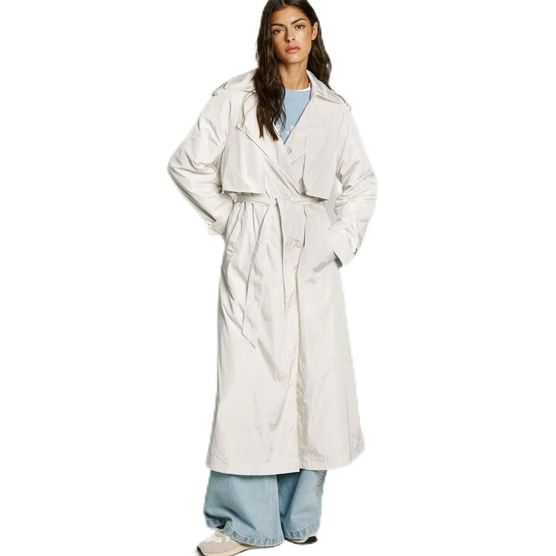 Pepe Jeans Women's Joy Jacket, White(Mousse White), S