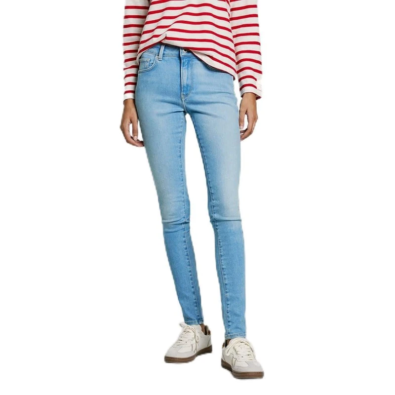 Pepe Jeans Women's Skinny Jeans MW Regent, Blue (Denim-NC4), 31W x 30L