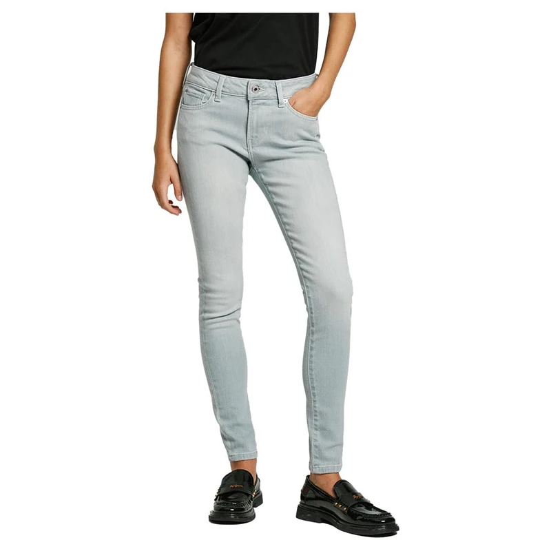 Pepe Jeans Women's Skinny Jeans LW SOHO, Grey (Denim-UI7), 25W x 30L