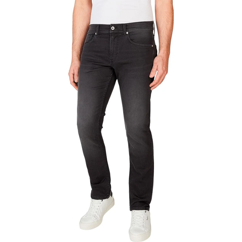 Pepe Jeans Men's Slim GYMDIGO Jeans, Black (Denim-XG7), 32W x 34L