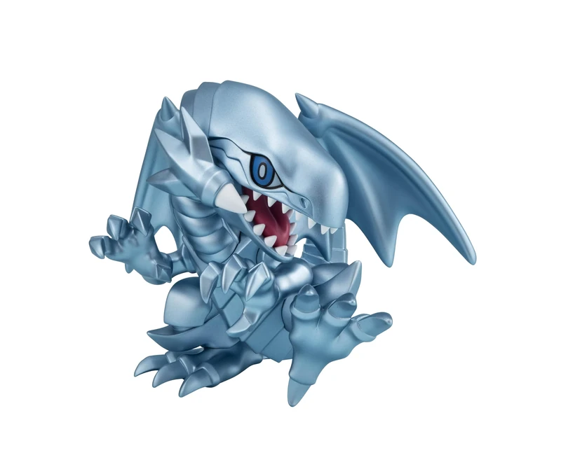 Megahouse, Megatoon Blue Eyes White Dragon Yu-Gi-Oh! 12 cm MH841255 Multi-Coloured Collectible Figure, Optima for Anime Fans