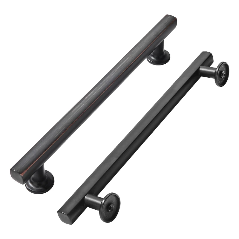 khtumeware 10 Pack 8 Inch(203mm) Oil Rubbed Bronze Cabinet Pulls Kitchen Solid Heavy Duty Venetian Bronze Cabinet Pulls Kitchen Cabinet Hardware for Cupboard Drawer Handles Dresser Pulls