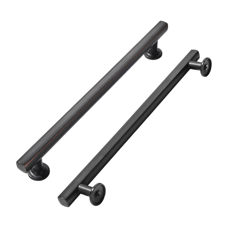 khtumeware 5 Pack 12 Inch(305mm) Oil Rubbed Bronze Cabinet Pulls Kitchen Solid Heavy Duty Venetian Bronze Cabinet Pulls Kitchen Cabinet Hardware for Cupboard Drawer Handles Dresser Pulls