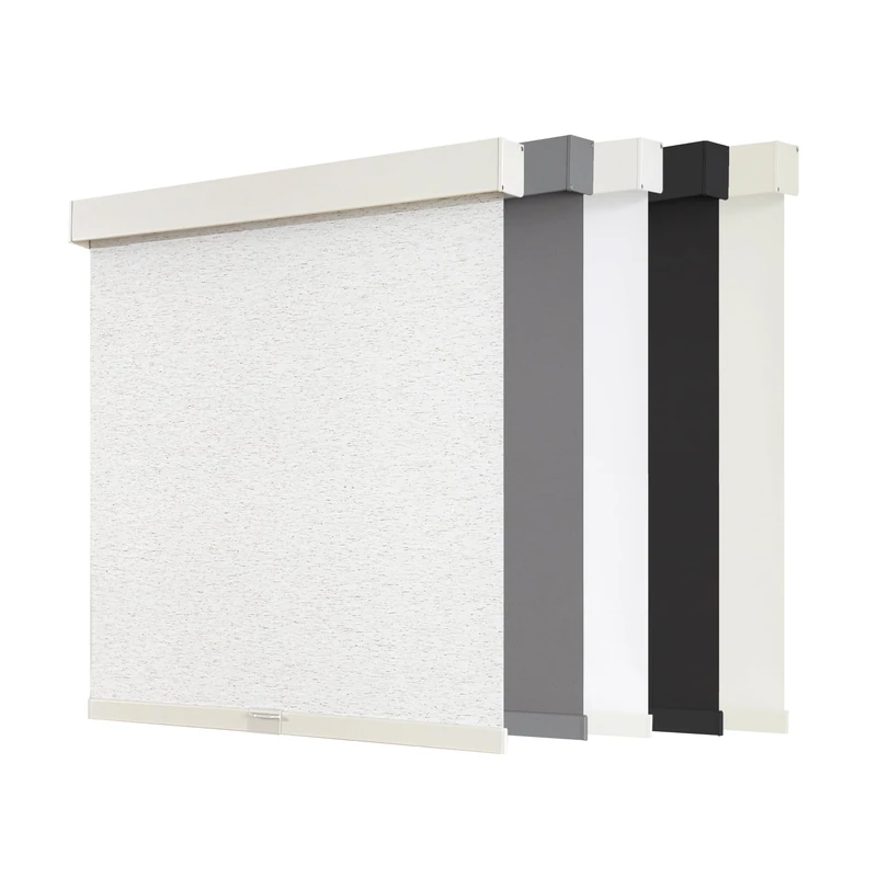 AOSKY Blackout Roller Shades Cordless Blinds for Windows, Free-Stop Shades with Valance, Thermal Insulated Fabric, UV Protection, Blinds for Home and Office (31" W x 72" H, Linen Beige