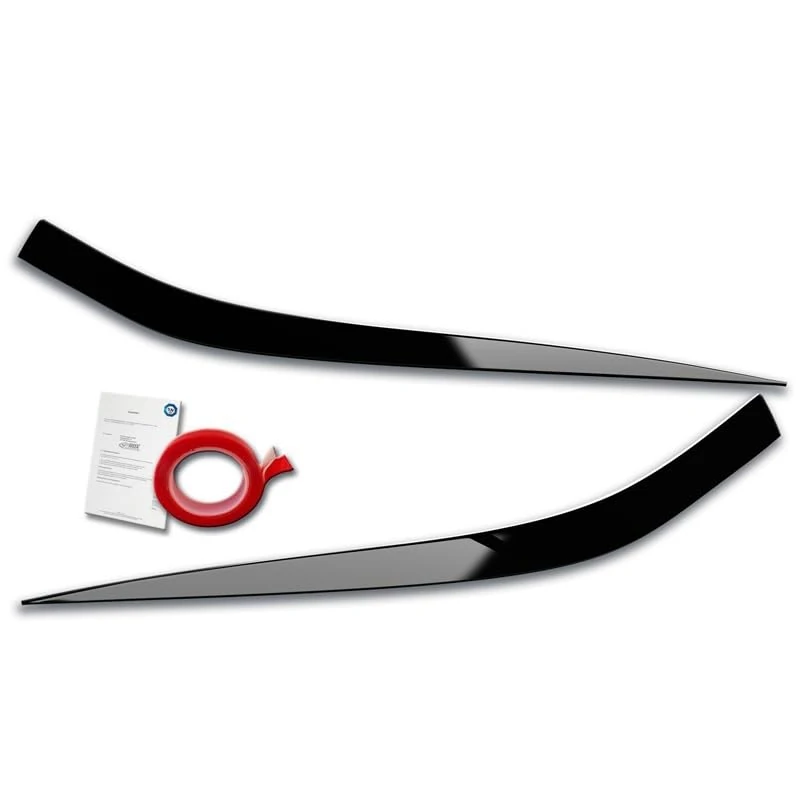 RDX Racedesign Head light spoilers compatible with Kia XCeed (CD) 2019- (ABS Gloss Black)