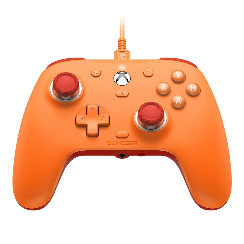 GameSir G7 SE Wired Controller for Xbox Series X|S, Xbox One & Windows 10/11, Plug and Play Gaming Gamepad with Hall Effect Joysticks/Hall Trigger, 3.5mm Audio Jack - Orange
