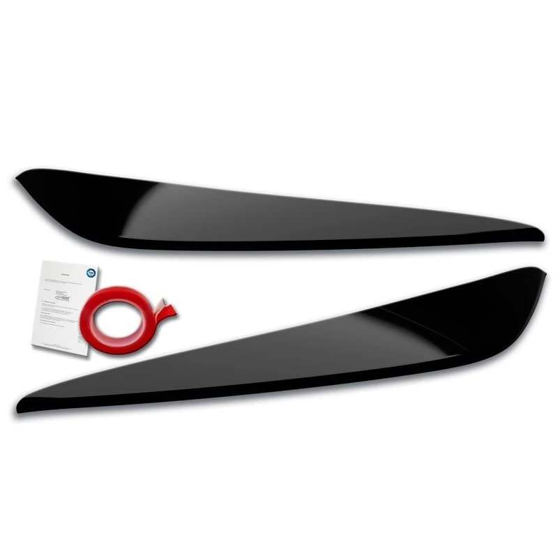 RDX Racedesign Head light spoilers compatible with BMW 1-Series (F40) 2019- (ABS Gloss Black)