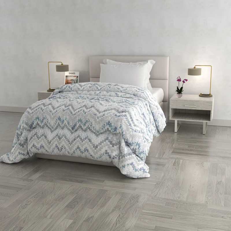 Italian Bed Linen Fashion Winter Quilt Printed and Padded, Jakarta, Single 170 x 260 cm