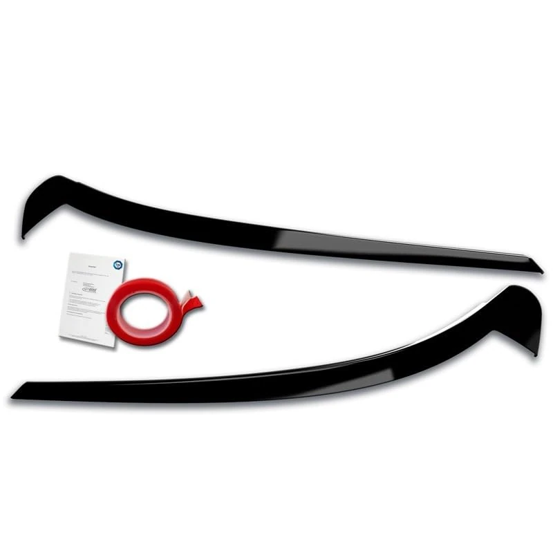 RDX Racedesign Head light spoilers compatible with Volkswagen ID.3 2020- (ABS Gloss Black)