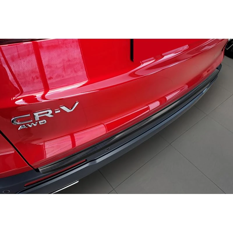 Avisa Black Stainless Steel Rear bumper protector compatible with Honda CR-V VI 2023-