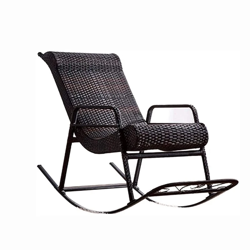 HBNING Adult Siesta,Natural Rattan Chair,Stylish Lounge Chair Back Rocker Outdoor Balcony Lazy Chair,Breathable And Cool Stable And Environmental Prot