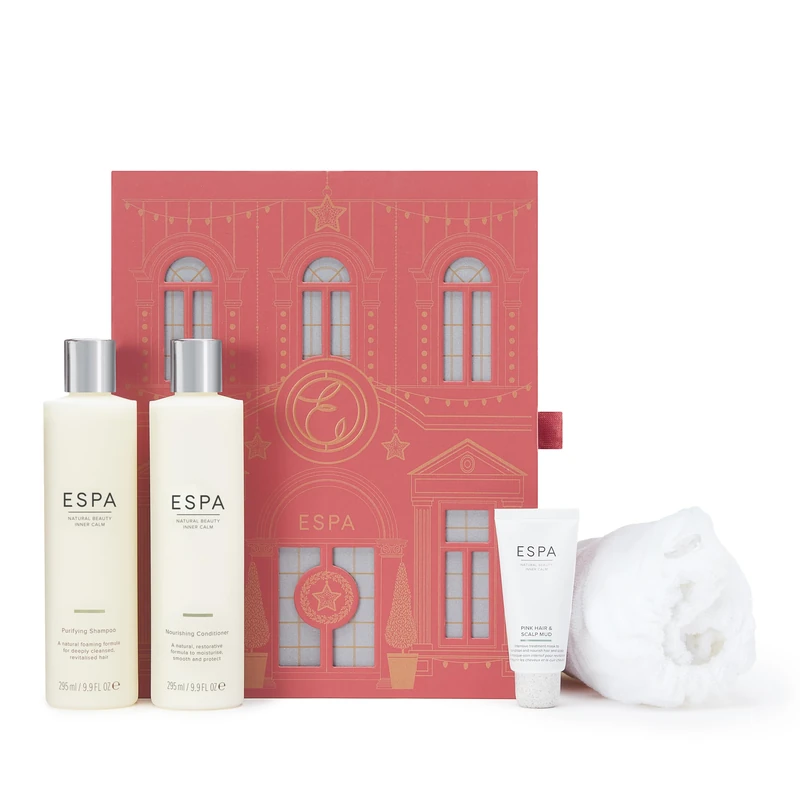 ESPA | Haircare Collection | Includes Shampoo, Conditioner, Scalp Mud & Hair Wrap - Image 1