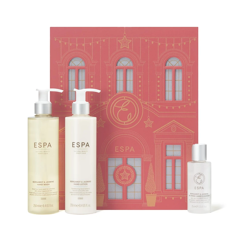 ESPA | Handcare Collection | Includes Hand Wash, Hand Lotion and No Rinse Cleanser