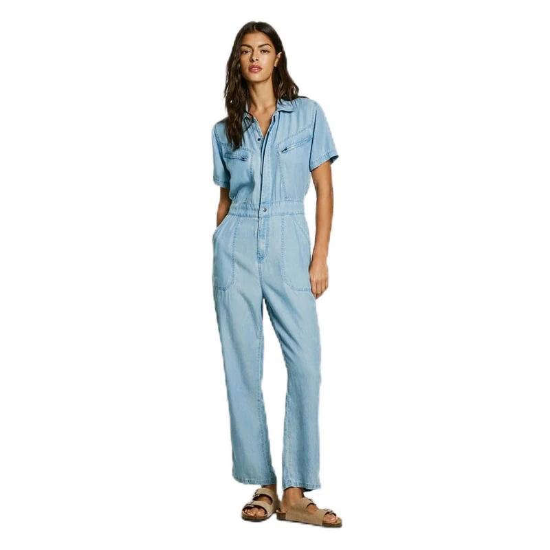 Pepe Jeans Women's ESMERALDA All in One, Blue(BLUE), XS