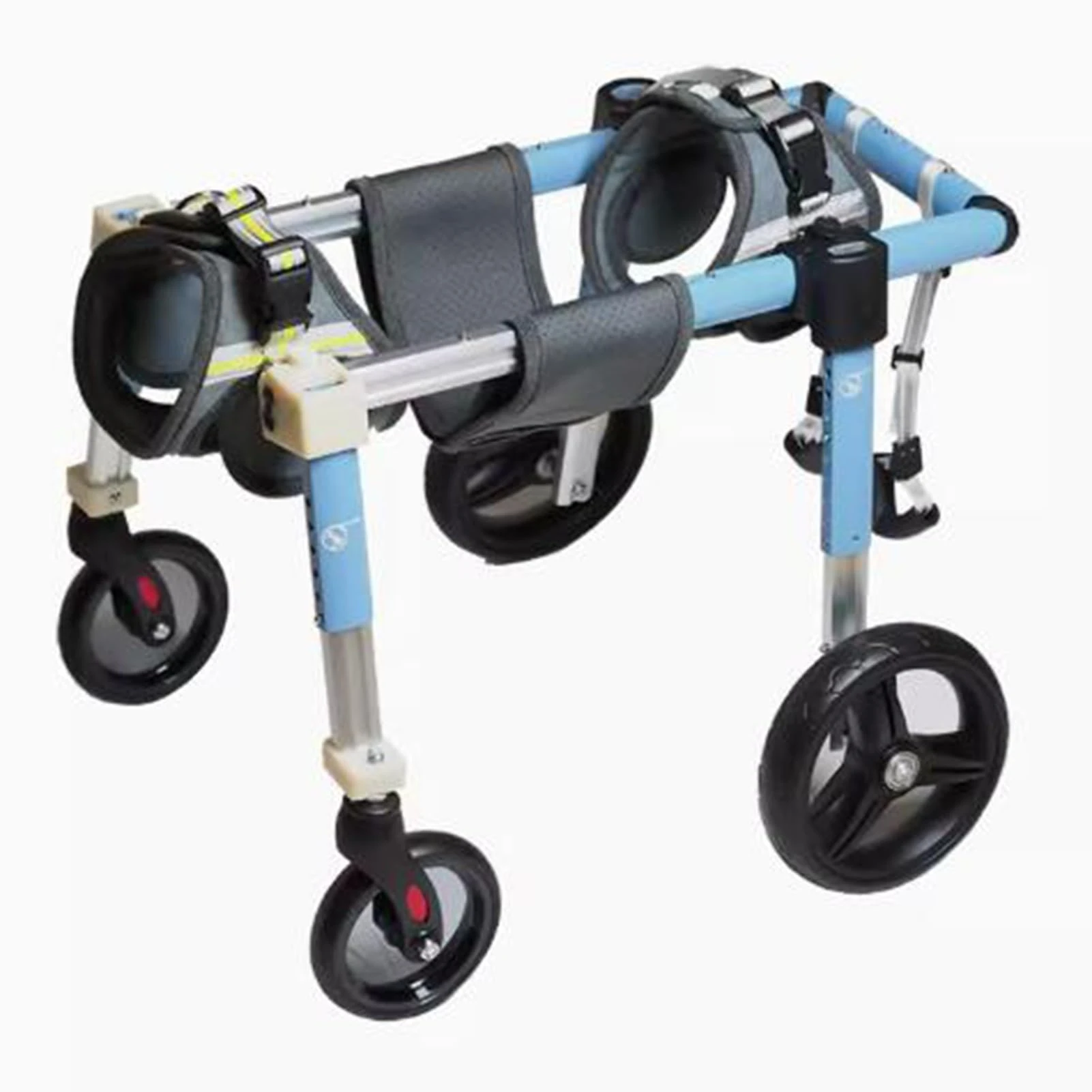 Jievmrs Dog Wheelchair 2 Wheels / 4 Wheels Dog Wheelchair, Full Support Doggy Mobility Aid for Front/Back Legs, Assisted Walking Cart for Paralyzed/Old Dogs(XXL)