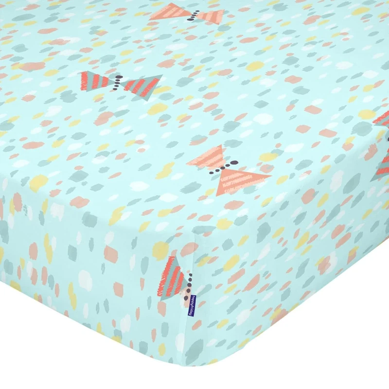 HappyFriday Moshi Moshi Fitted Sheet Multicolor 90 x 200 x 32 cm