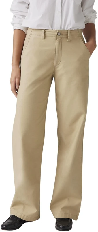 Levi's Women's 90s Straight Casual Chino, Travertine, 24W x 32L