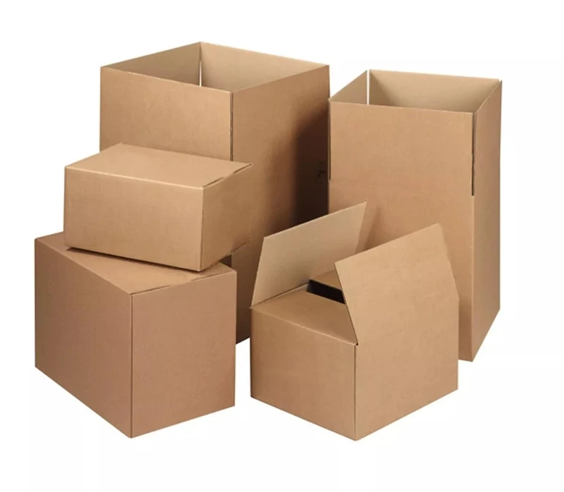 Venuscello 200 Boxes - 4 x 4 x 4 Inch Heavy Duty Single Wall Cardboard Boxes, for Moving, Shipping Parcels, Industrial Use