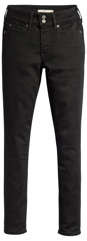Levi's 711 Double Button Soft Black, Soft Black, 28W x 28L