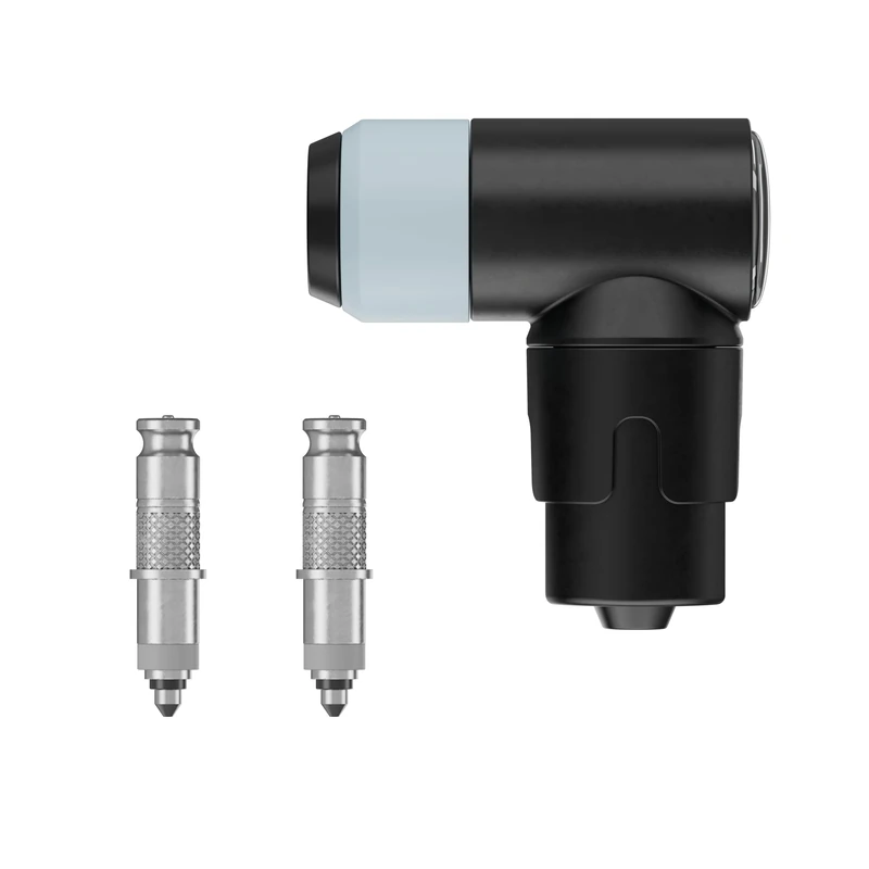 Schwalbe Clik Valve Conversion Set – Bicycle Valve Innovation for Inflating Tyres – Retrofit Kit for Dunlop/DV Valves with Pump Head