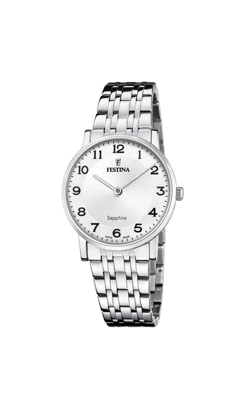 Festina Swiss Made Ladies Steel Watch with Steel Bracelet F20047/1
