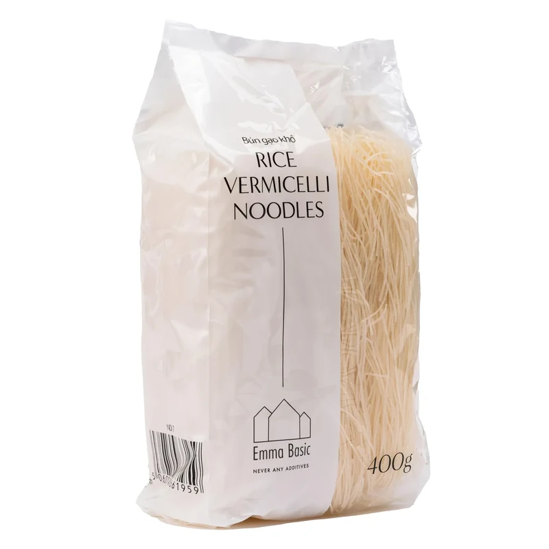 Emma Basic - Rice Vermicelli Noodles 400g | Pad Thai | Gluten Free Noodles | Stir Fry