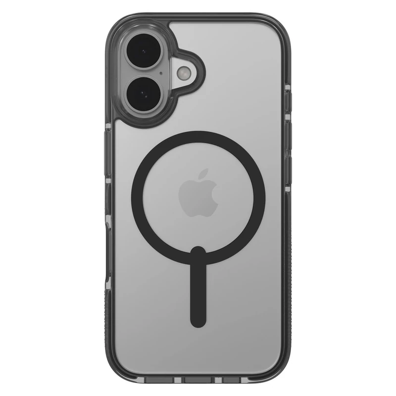ZAGG Santa Cruz Snap Graphene-Reinforced Case for iPhone 16 Pro [6.3-Inch], MagSafe Compatible, Anti-Yellowing, Scratch-Resistant, Slim Design, Shockproof Phone Back Cover (Black)