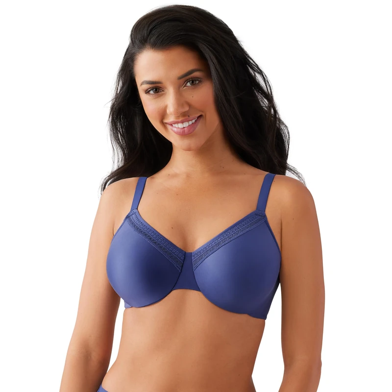 Wacoal Women's Perfect Primer Underwire Bra Full Coverage, Skipper Blue, 36C