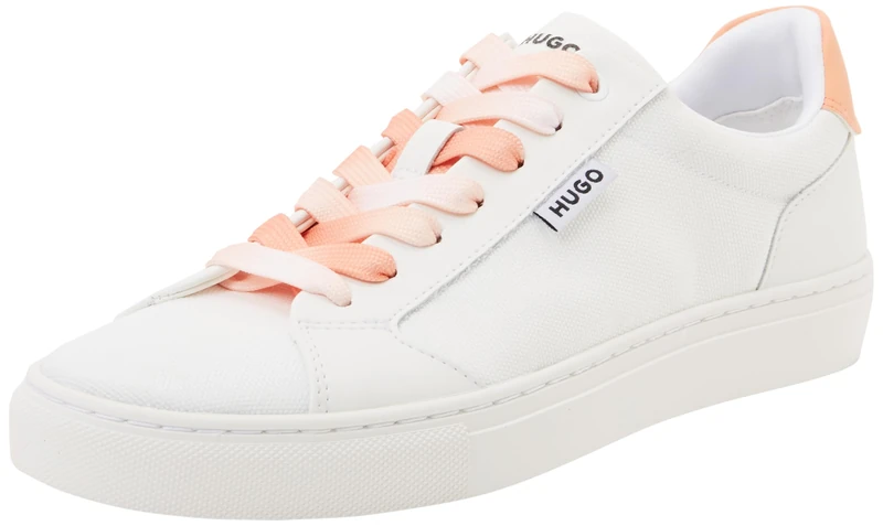 HUGO Morrie_Tenn_cnvpu, Women Sneaker, Open White, - Image 1