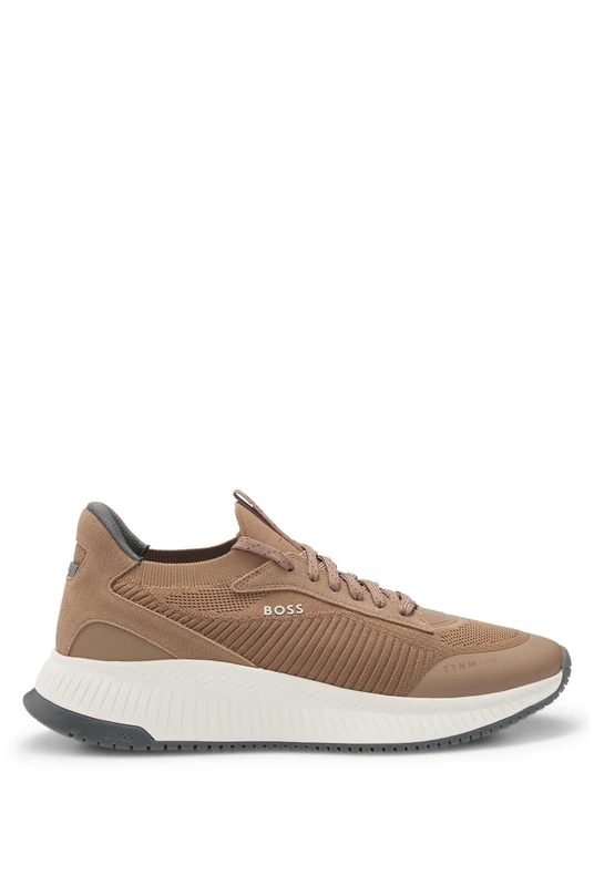 BOSS TTNM EVO_Slon_knrsd, Men Running, Medium Beige,