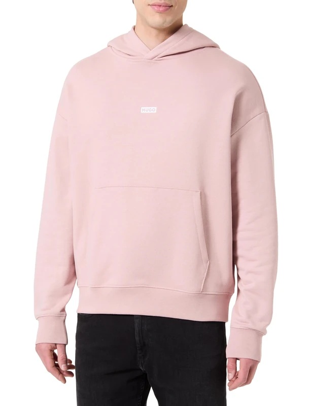 HUGO Men's Nazardo 10257685 01 Sweatshirt, Light/Pastel Pink680,