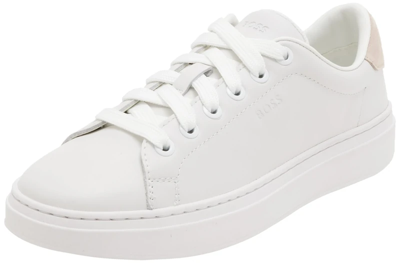 BOSS Women's Kieran_Tenn_grW Sneaker, Open White, 9 UK