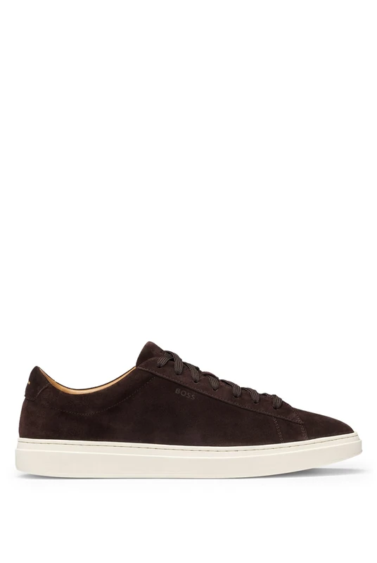 BOSS Kieran Men's Tennis Shoes - Dark Brown Leather