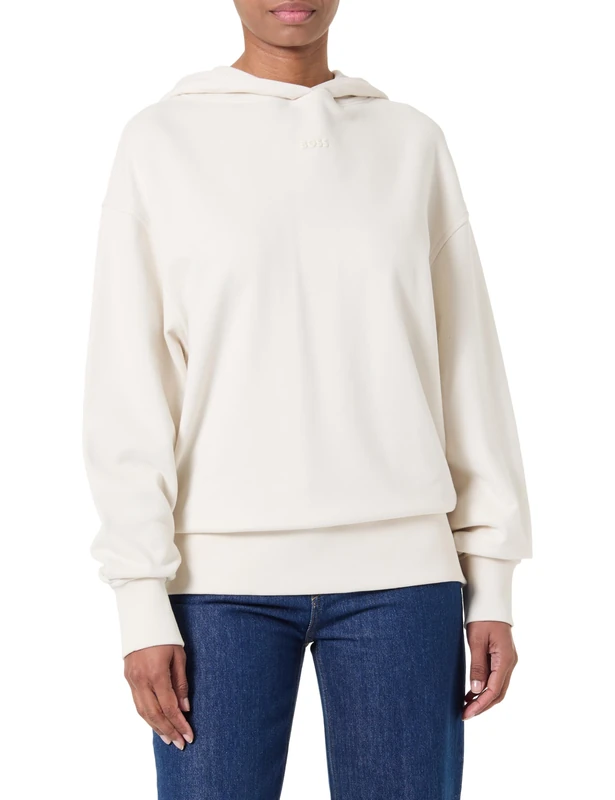 BOSS Women's C_Etea_5 10264439 01 Sweatshirt, Open White118, S