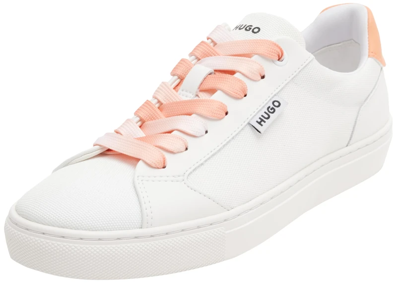HUGO Morrie_Tenn_cnvpu, Women Sneaker, Open White,