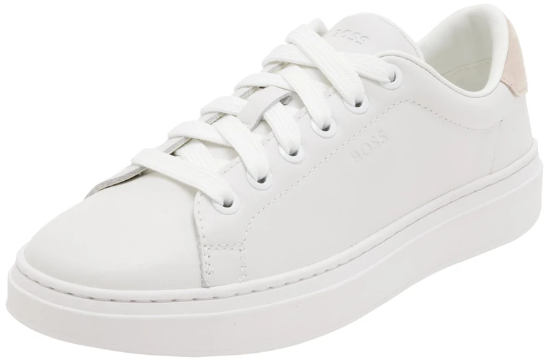 BOSS Women's Kieran_Tenn_grW Sneaker, Open White, 3 UK