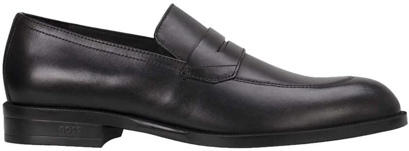 BOSS Men's Tayil_Loaf_bunl Loafer, Dark Brown, 6 UK