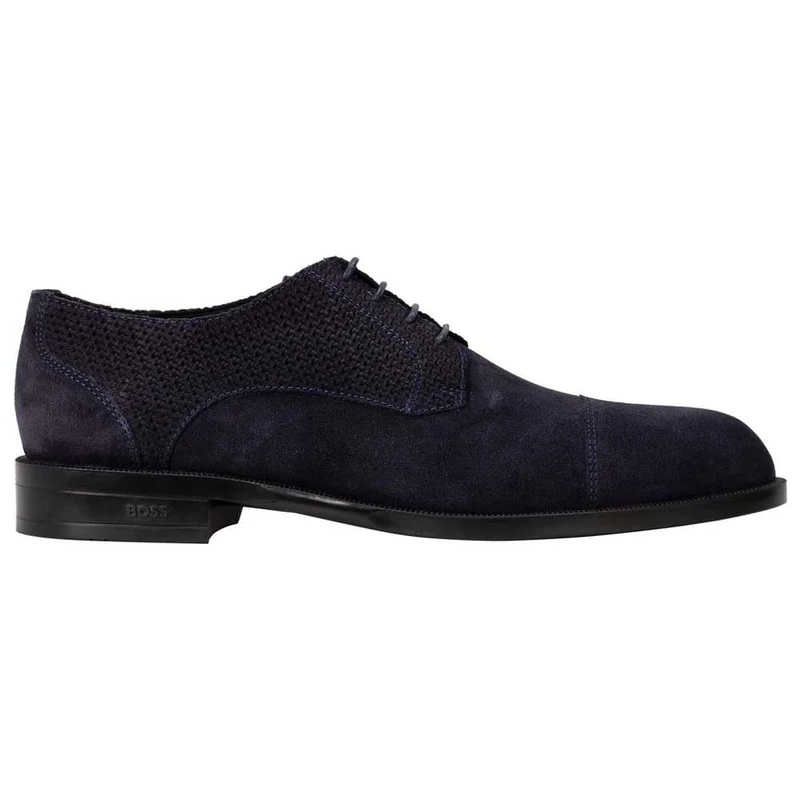 BOSS Men's Tayil_Derb_tcsdwv Derby, Dark Blue, 9.5 UK