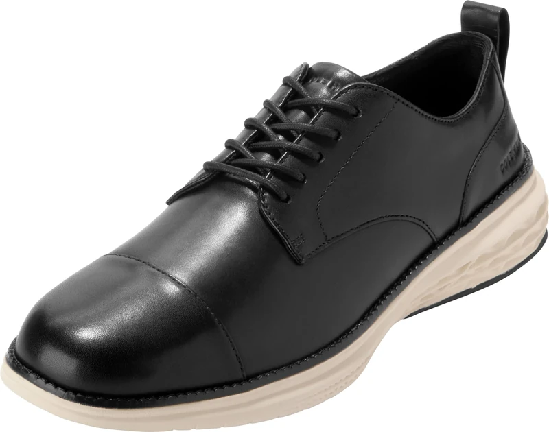 Cole Haan Men's Grand Hurrion Cap Toe Oxfords, Black/Ivory, 10.5 UK