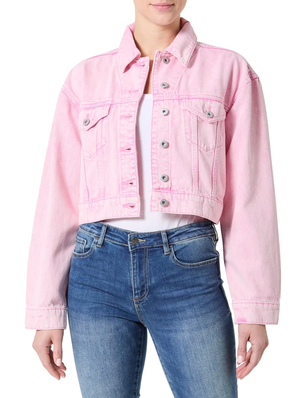 HUGO Women's Galatea_B 10270457 01 Jeans_Jacket_L, Open Pink695, XS