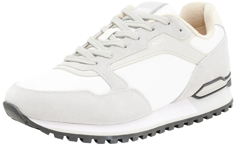 BOSS Mens Parkour Trainers Open White 10 UK