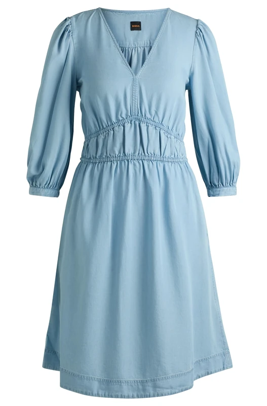 BOSS Women's C_Dezzan 10261248 01 Dresses, Light/Pastel Blue450, 12