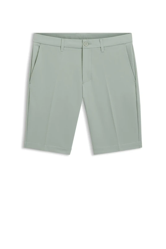 BOSS Mens S Commuter Slim-fit Shorts in Water-Repellent Stretch Fabric - Image 1